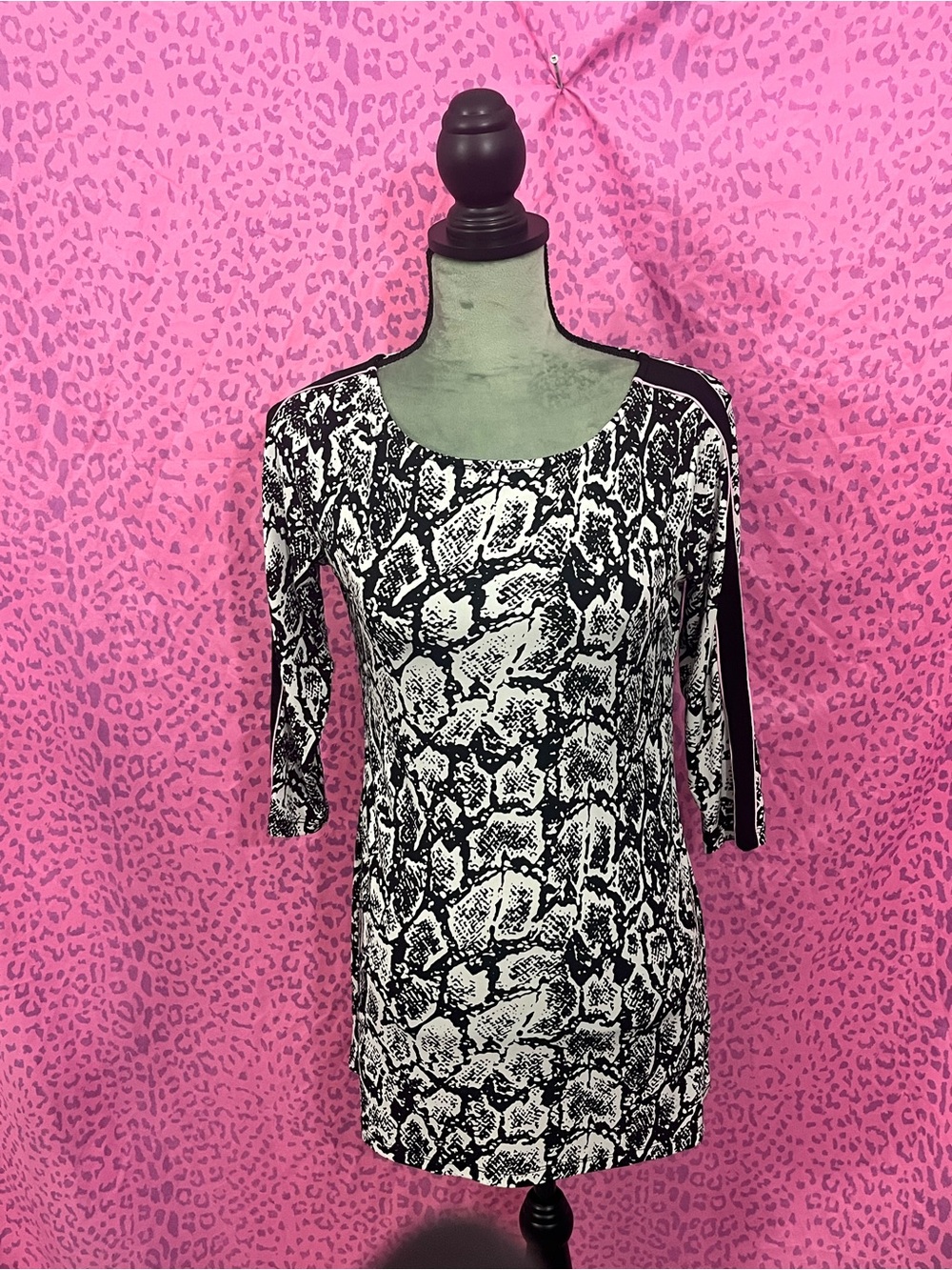 Black & White Snake Print Tunic